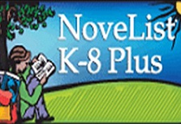 Novelist K through 8 plus with a child reading book under a tree